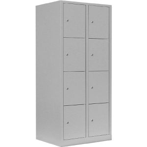 Produktbild für Schließfachschrank Lüllmann 523420, lichtgrau