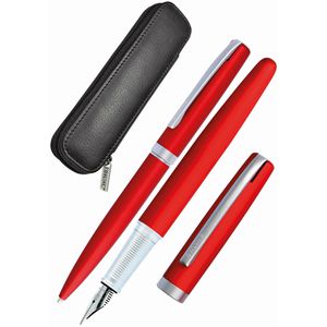 Produktbild für Schreibset Online Eleganza Satin Red, 34644, 2-teilig