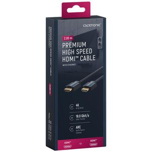 Produktbild für HDMI-Kabel Clicktronic 70303-1 HDMI 2.0, vergoldete Stecker