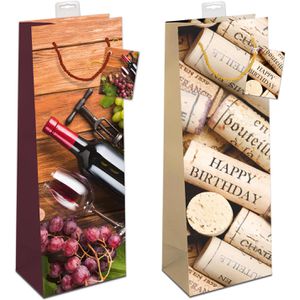 Produktbild für Geschenktüte Böttcher-AG Weinflaschen Mix