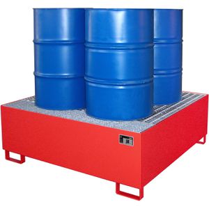 Produktbild für Auffangwanne BAUER AW 800, rot, aus Stahl