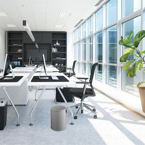 Produktbild für Papierkorb Durable 330110, lichtgrau