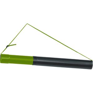 Produktbild für Zeichenrollenköcher Linex DT124, mit Tragegurt, schwarz/grün