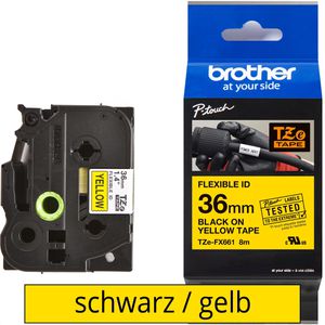 Schriftband Brother TZe-FX661, 36mm