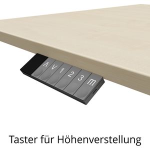 Produktbild für Schreibtisch Geramöbel Elevate Home, nussbaum / silber