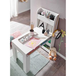 Produktbild für Kinderschreibtisch Wohnling WL6.388, aus Holz, weiß