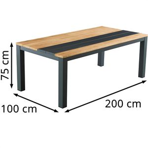 Produktbild für Gartentisch Garden-Pleasure SILEA, Kunststoff