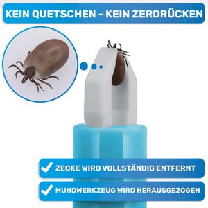 Produktbild für Zeckenzange BluePet Tick Tweezer, 2 Stück