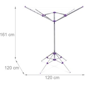 Produktbild für Wäschespinne Relaxdays 10018371, silber