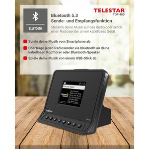 Produktbild für Digitalradio-Adapter Telestar Top 400 schwarz
