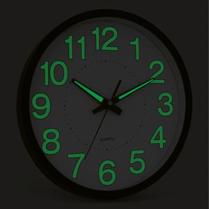 Produktbild für Wanduhr Böttcher-AG Leuchtziffern Kunststoff, analog, Quarzuhr