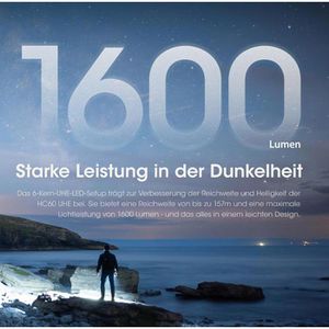 Produktbild für Stirnlampe Nitecore HC60 UHE, wiederaufladbar