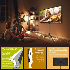 Produktbild für Beamer-Leinwand ESMART X-Type Stativ