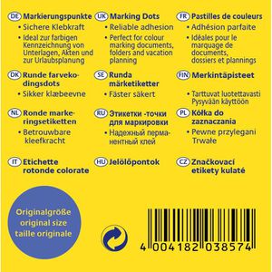 Produktbild für Markierungspunkte Zweckform 3857, blau