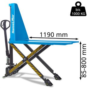Produktbild für Hubwagen HanseLifter JF-SC, Tragkraft 1000kg