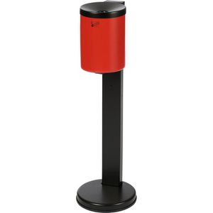 Produktbild für Aschenbecher TKG Rondo Maxi, rot, für Outdoor, mit Deckel