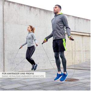 Produktbild für Springseil Sport-Tec Speed Rope, Stahlseil mit Kugellager