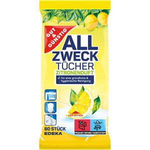 Reinigungstücher Gut&Günstig Allzwecktücher Citrus, feucht