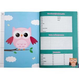 Produktbild für Hausaufgabenheft Trötsch Eulen, 201524, A5