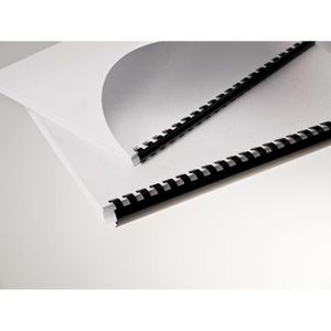 Produktbild für Plastikbinderücken Renz schwarz, für A4
