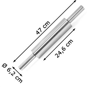 Produktbild für Nudelholz Hendi 515006, Edelstahl