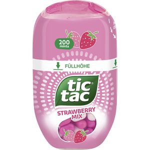 Tic-Tac Fruchtbonbons strawberry mix, Big Pack, Erdbeere und Zitrone, 98g
