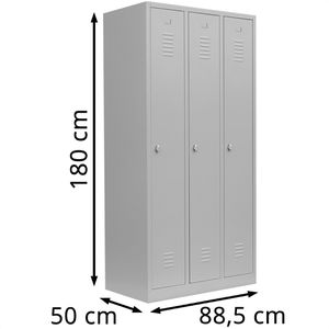 Produktbild für Spind Lüllmann 510130, lichtgrau