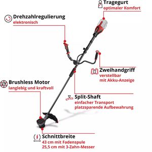 Produktbild für Rasentrimmer Einhell-Professional GP-BC 36/430 Li, Akku