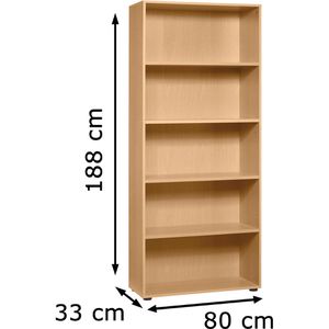 Produktbild für Aktenregal Hammerbacher B-Serie, aus Holz