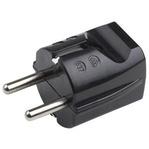 Schutzkontaktstecker Meister WU7421020, 16 A / 230 V, schwarz