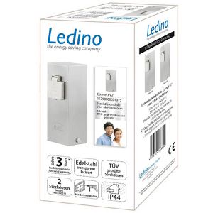 Produktbild für Gartensteckdose Ledino Connect V2, feste Montage