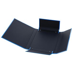 Produktbild für Heftbox Pagna Basic, aus Karton mit Kunststoffbezug, A4