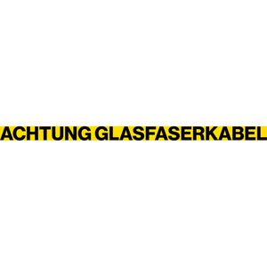 Produktbild für Trassenwarnband Kelmaplast Achtung Glasfaserkabel