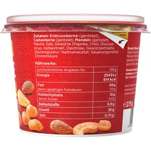 Produktbild für Nussmischung Maryland Snack Nüsse Chili, im Becher
