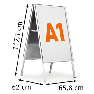 Produktbild für Kundenstopper Durable 506623 Fold Outdoor, DIN A1