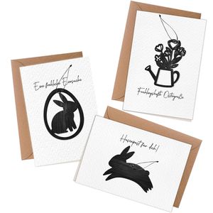 Osterkarten Papierdrachen 060-026-007, sortiert