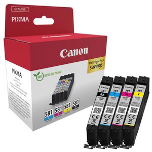 Tinte Canon CLI-581 BK, C, M, Y