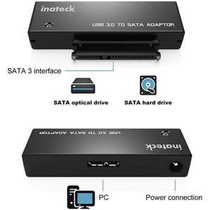 Produktbild für USB-Adapter Inateck UA1001, schwarz