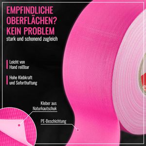Produktbild für Gewebeband Poppstar 1011221, Neon