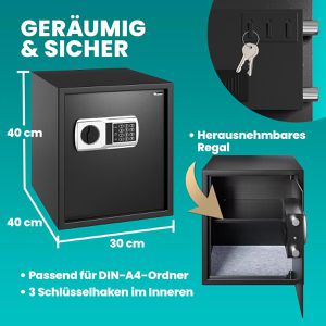 Produktbild für Tresor Deuba 107131, schwarz