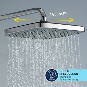 Produktbild für Duschsystem GROHE Vitalio Comfort 250 Flex, verchromt