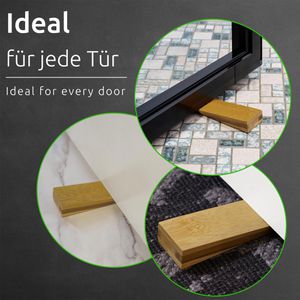 Produktbild für Türstopper ECENCE aus Gummi / Bambus