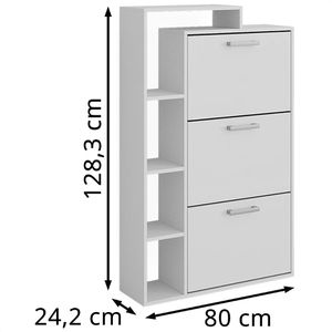 Produktbild für Schuhschrank Vicco Orlando, weiß