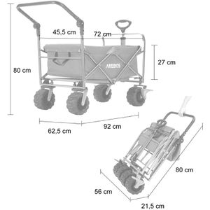 Produktbild für Bollerwagen Arebos 423477, faltbar