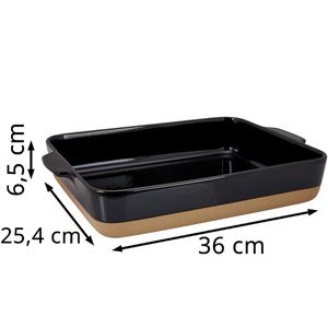Produktbild für Auflaufform Lurch Terra Nova L 00230500 schwarz/creme, Keramik