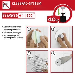 Produktbild für Haartrocknerhalter Wenko Turbo-Loc 18770100