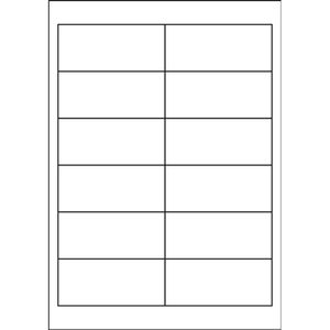 Produktbild für Universaletiketten TopStick labels, 8711, weiß