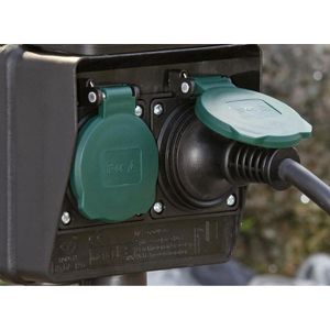 Produktbild für Gartensteckdose Unitec 44202, mit Erdspieß