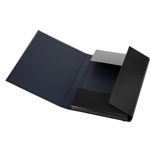 Produktbild für Heftbox Pagna Basic, aus Karton mit Kunststoffbezug, A4
