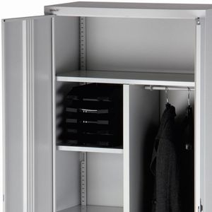 Produktbild für Mehrzweckschrank Bisley E782AAG-645, abschließbar, lichtgrau